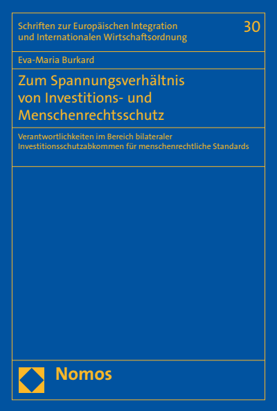Cover des Buchs: Zum Spannungsverhältnis von Investitions- und Menschenrechtsschutz