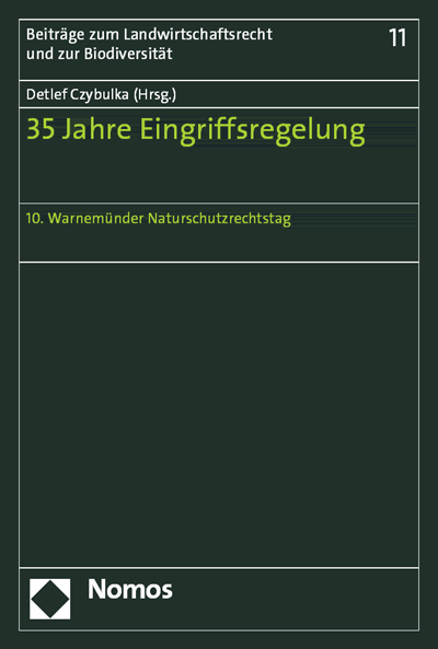 Cover des Buchs: 35 Jahre Eingriffsregelung