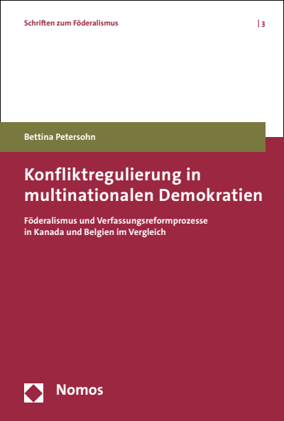 Cover of book: Konfliktregulierung in multinationalen Demokratien