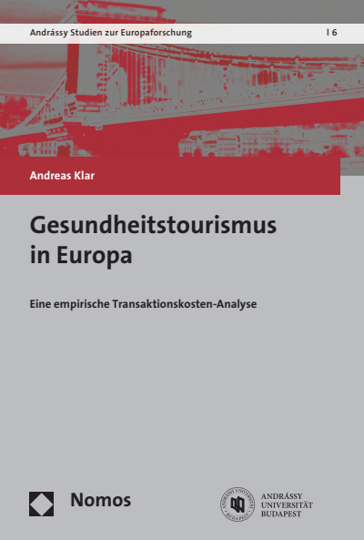 Cover of book: Gesundheitstourismus in Europa