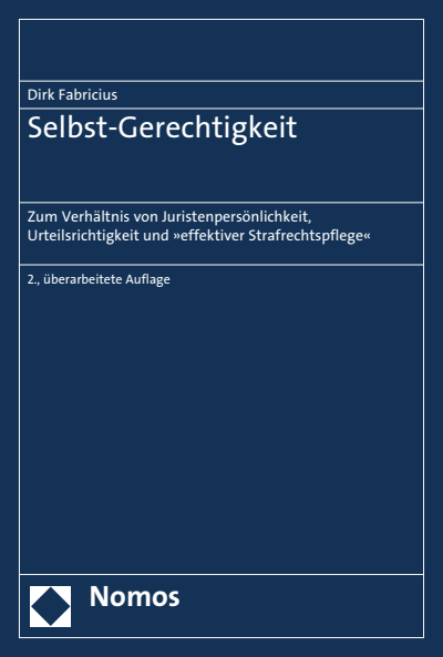 Cover of book: Selbst-Gerechtigkeit