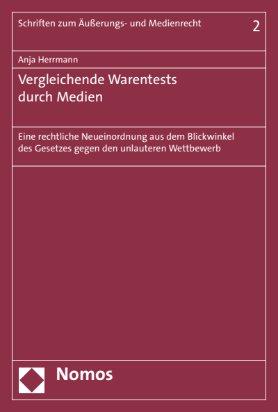 Cover des Buchs: Vergleichende Warentests durch Medien