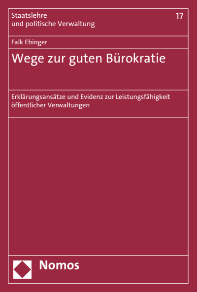Cover des Buchs: Wege zur guten Bürokratie