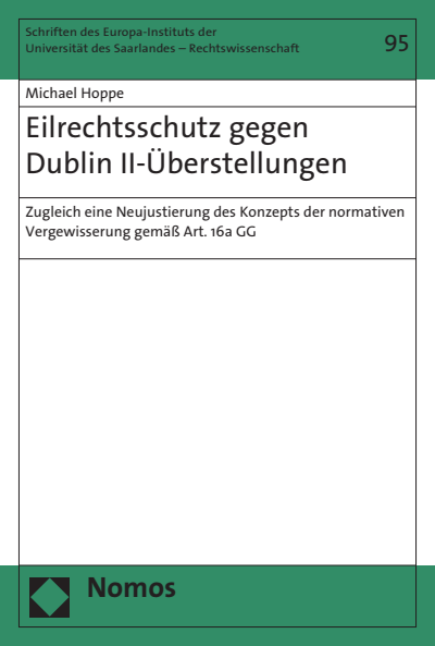 Cover des Buchs: Eilrechtsschutz gegen Dublin II-Überstellungen