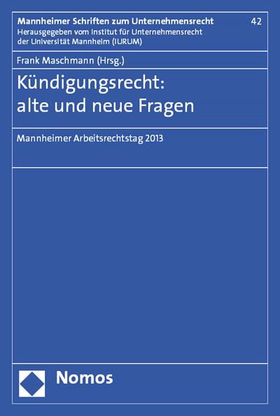Cover of book: Kündigungsrecht: alte und neue Fragen