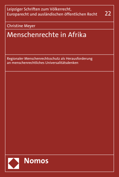 Cover of book: Menschenrechte in Afrika