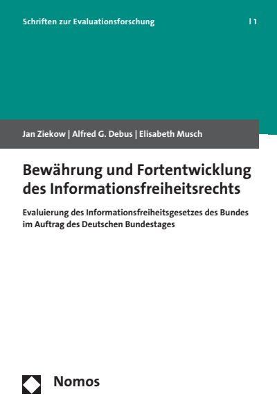 Cover of book: Bewährung und Fortentwicklung des Informationsfreiheitsrechts