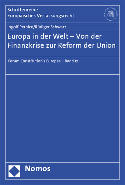Cover des Buchs: Europa in der Welt - Von der Finanzkrise zur Reform der Union