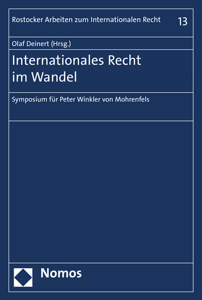 Cover of book: Internationales Recht im Wandel