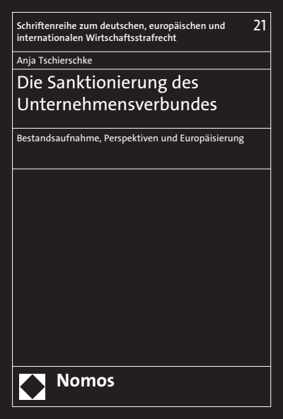 Cover of book: Die Sanktionierung des Unternehmensverbundes