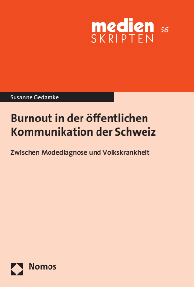 Cover of book: Burnout in der öffentlichen Kommunikation der Schweiz