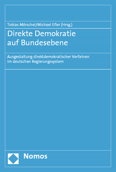 Cover des Buchs: Direkte Demokratie auf Bundesebene