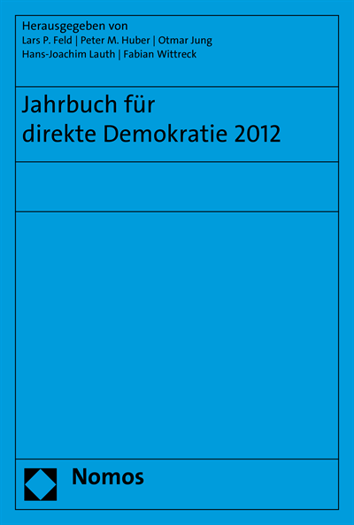 Cover des Buchs: Jahrbuch für direkte Demokratie 2012