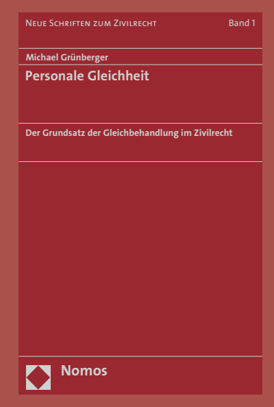 Cover of book: Personale Gleichheit