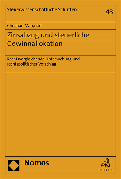 Cover des Buchs: Zinsabzug und steuerliche Gewinnallokation