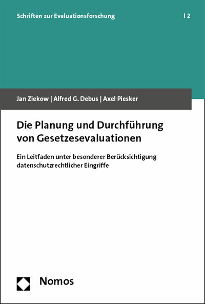 Cover des Buchs: Die Planung und Durchführung von Gesetzesevaluationen