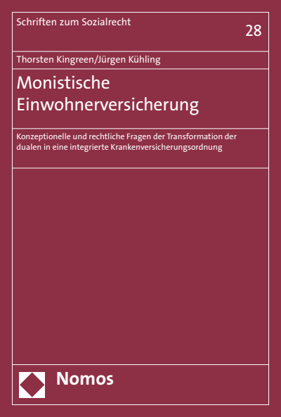 Cover of book: Monistische Einwohnerversicherung