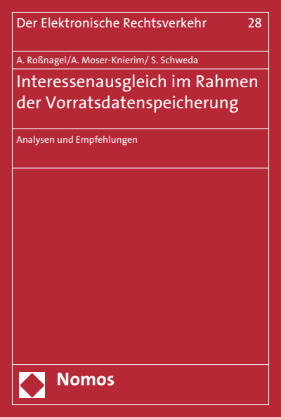 Cover of book: Interessenausgleich im Rahmen der Vorratsdatenspeicherung
