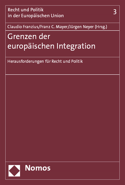 Cover des Buchs: Grenzen der europäischen Integration