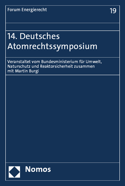 Cover des Buchs: 14. Deutsches Atomrechtssymposium