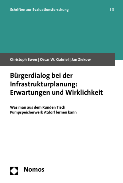 Cover of book: Bürgerdialog bei der Infrastrukturplanung: Erwartungen und Wirklichkeit