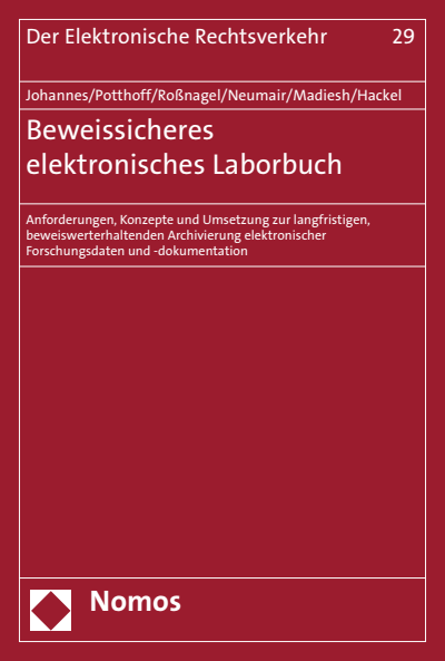 Cover of book: Beweissicheres elektronisches Laborbuch