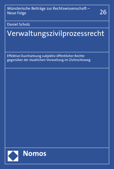 Cover of book: Verwaltungszivilprozessrecht