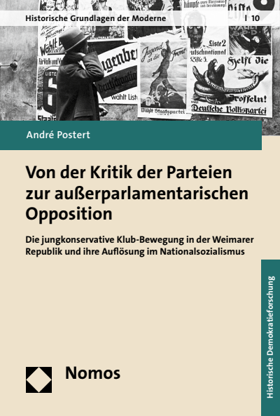 Cover des Buchs: Von der Kritik der Parteien zur außerparlamentarischen Opposition