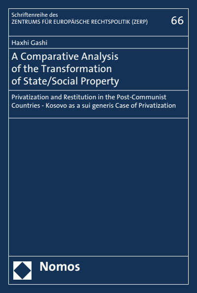 Cover des Buchs: A Comparative Analysis of the Transformation of State/Social Property
