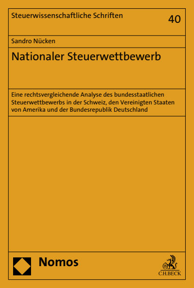 Cover of book: Nationaler Steuerwettbewerb
