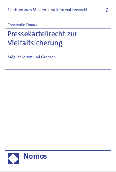 Cover of book: Pressekartellrecht zur Vielfaltsicherung