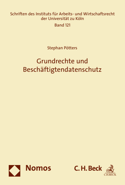 Cover des Buchs: Grundrechte und Beschäftigtendatenschutz