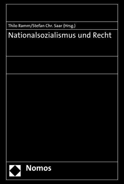 Cover of book: Nationalsozialismus und Recht