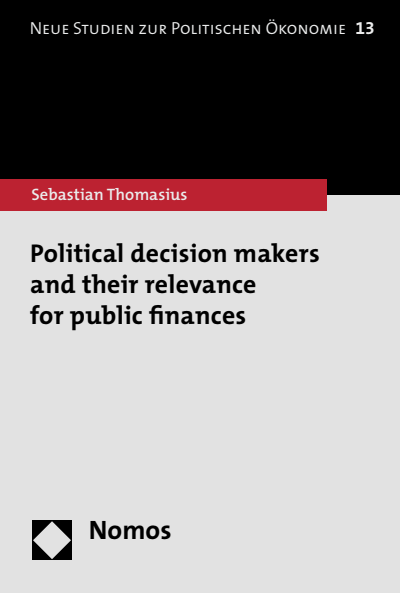 Cover of book: Political decision makers and their relevance for public finances