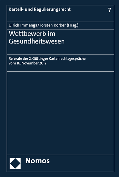 Cover of book: Wettbewerb im Gesundheitswesen