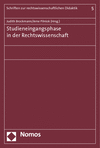 Cover des Buchs: Studieneingangsphase in der Rechtswissenschaft
