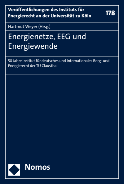 Cover of book: Energienetze, EEG und Energiewende
