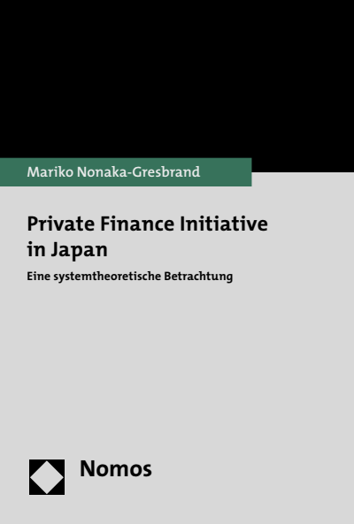Cover des Buchs: Private Finance Initiative in Japan