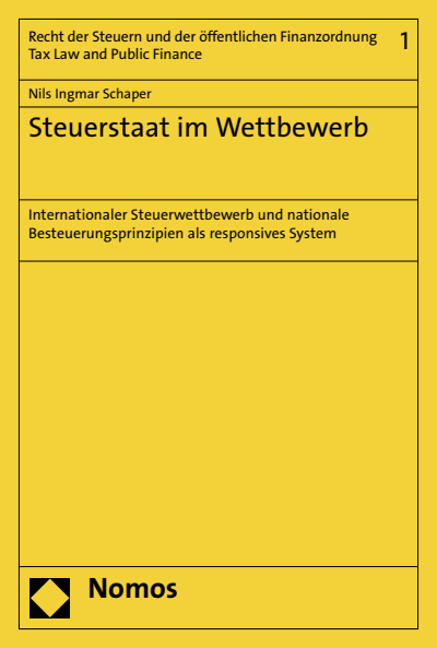 Cover of book: Steuerstaat im Wettbewerb