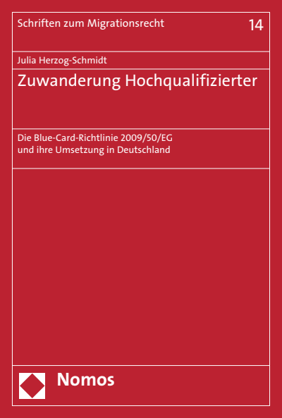Cover of book: Zuwanderung Hochqualifizierter