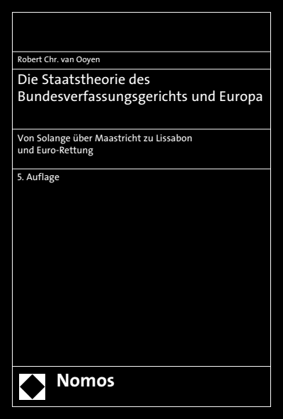 Cover of book: Die Staatstheorie des Bundesverfassungsgerichts und Europa