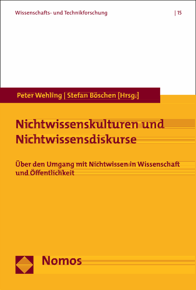 Cover of book: Nichtwissenskulturen und Nichtwissensdiskurse