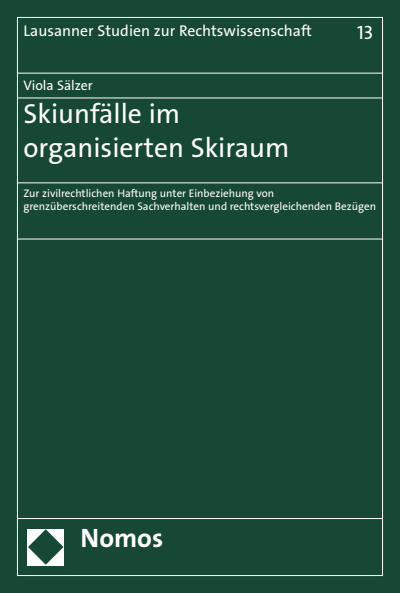 Cover of book: Skiunfälle im organisierten Skiraum