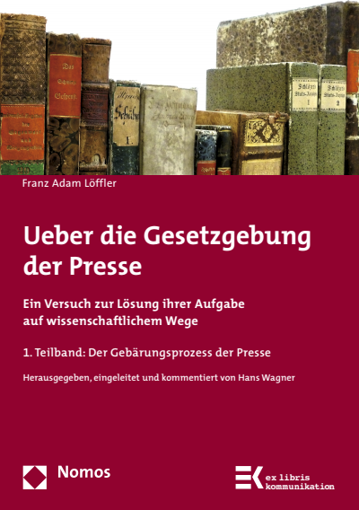Cover of book: Ueber die Gesetzgebung der Presse