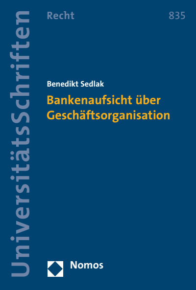 Cover des Buchs: Bankenaufsicht über Geschäftsorganisation