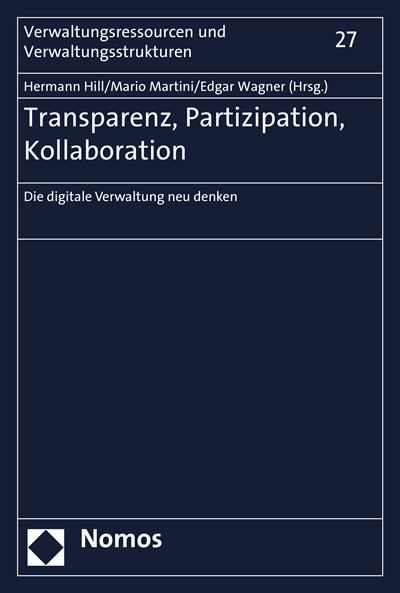 Cover of book: Transparenz, Partizipation, Kollaboration