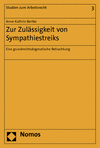 Cover des Buchs: Zur Zulässigkeit von Sympathiestreiks