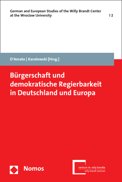 Cover of book: Bürgerschaft und demokratische Regierbarkeit in Deutschland und Europa