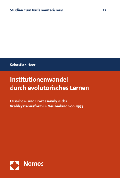 Cover of book: Institutionenwandel durch evolutorisches Lernen