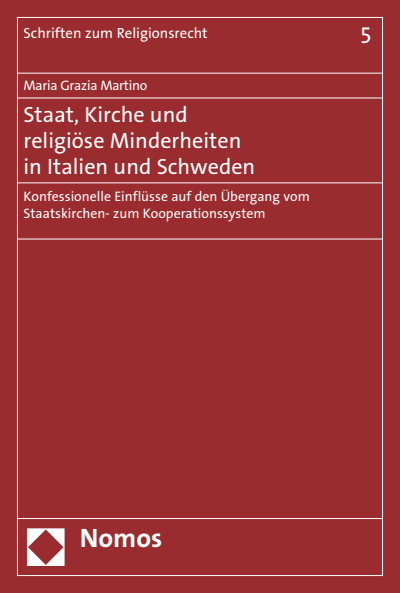 Cover des Buchs: Staat, Kirche und religiöse Minderheiten in Italien und Schweden